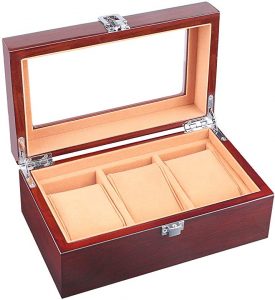 men's wooden watch box